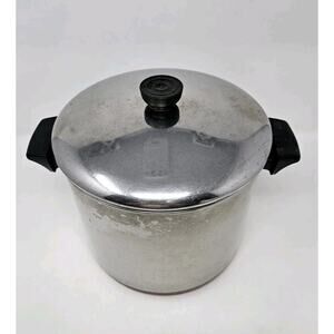 Revere Ware 8 Qt Pot W/lid Stainless Steel Copper Bottom Clinton IL Bake Lite